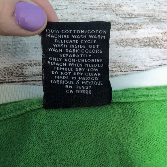 Marithé + François Girbaud graphic t-shirt Green and White Men Size XXL - Picture 5 of 9